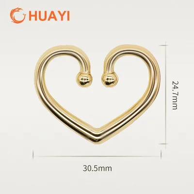 Custom Salt Water Chlorine Resistance Bra Clip for Underwear Accessories Heart Shape Buckle Heart Metal Clasp
