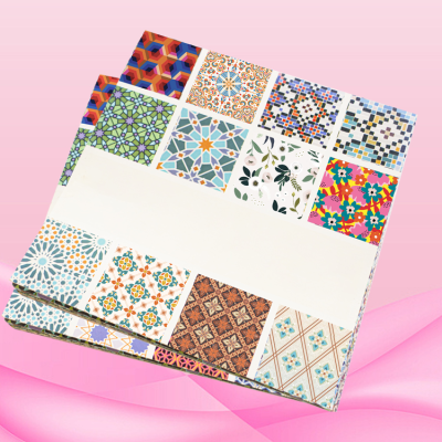 Christmas Theme Paper Pad Festival Decorative Paperbook Colorful Printing Paper for Scrapbooking