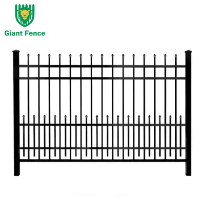 Custom Made Aluminum Tubular Vertical Blade Picket Fence 8 Feet High Waterproof with 3D Modeling Service