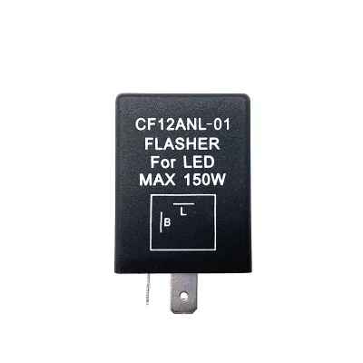 Autodragons CF12-ANL01 2-Pin LED Flasher Relay Fix Hyper Flash Turn Signal Decoder Load Equalizers CF12 LED Flashers