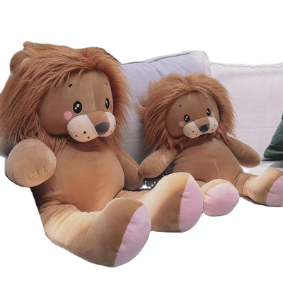 Stuffed Plush Animal Lion Plush Toy Large Figure Wholesale Throw Pillow Doll Creative Birthday Promotion Gift