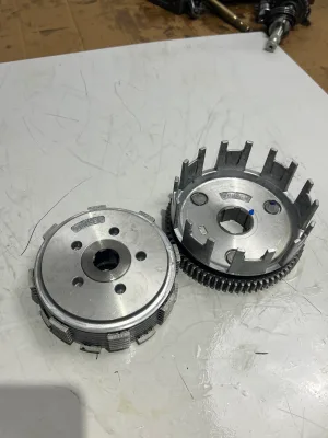 NIXIMI Motorcycle Heavy Duty CG Clutch Kit 6 Columns 7 Plates Fit CG Engine Cargo Tricycle Two Wheeler Farm Business Application