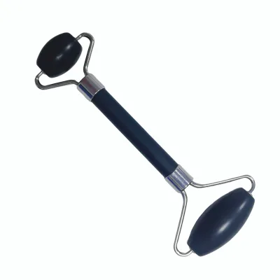 promotional gift lady use double head face up skin care anti-aging products black xiuyan jade Gemstone Massage Tool