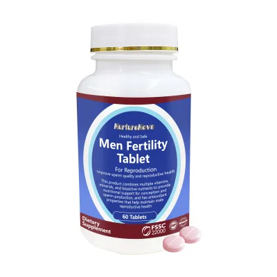 Male Fertility Support Tablets | 60 Count for Sperm Quality, Reproductive Health & Antioxidant Support