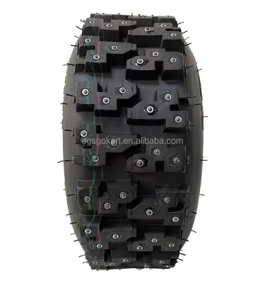 EGS Studded Rubber Tires for Snow & Winter Go-Kart Use Model 11.5*4.5-5