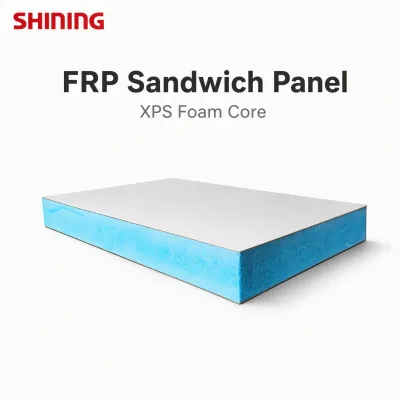 High Strength FRP Sandwich Panel XPS Foam Core Thermal Insulation Fireproof Wall Cladding Board Custom Size