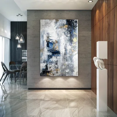 JIEKAI Minimalist Abstract Painting Wall Art Home Decor Wall Art Oil Painting Pure Hand-painted Framed