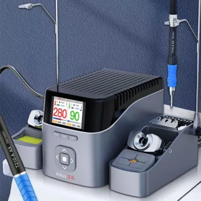 Double Handles Smart T420D LED Digital Display Bga Rework Station Soldering Station for Phone Motherboard Chip PCB Repair