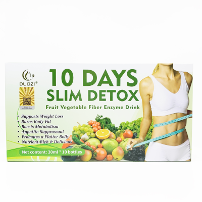 OEM Duozi 2024 New Trend Slimming Fast Healthy High Quality Slim Detox Drink for Weight Loss Slim Plus Fat burner Detox Slimming