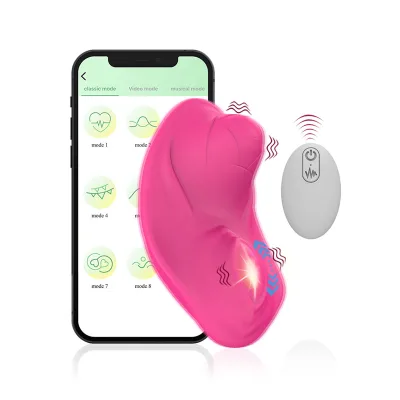 2 in 1 Dual motor Vibrating Rolling Balls panty vibrator with remote control App Wearable Clitoral Vibrator Sex Toys for Woman