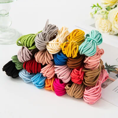 Deerskin Gift Box Decorative Rope Colorful Suede DIY Holiday Wrapping Ribbon for Customized Packaging