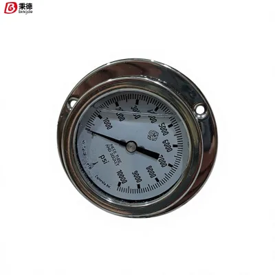 McDaniel KPPK-GF Pressure Gauge, Heavy-Duty Industrial Pressure Indicator for Hydraulic, Offshore and Marine High Pressure