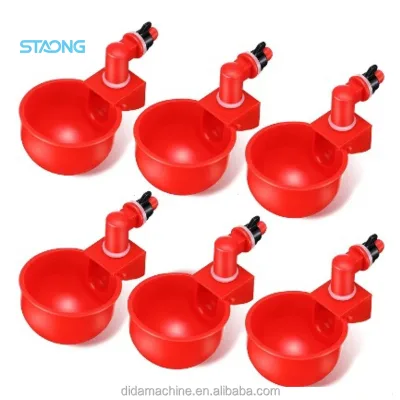 Poultry Drinker That Can Be Mounted on Buckets, Tanks or Even PVC Pipes Spill and Splash Proof Poultry Feeder for Farms