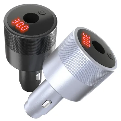Car Voltage Booster Converter Portable 60W Mini Vehicle Charger with boost Function and Digital Display