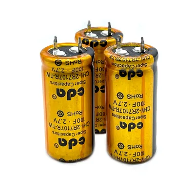 Aluminum Electrolytic Capacitor 2.7100F CDA Yellow 2.7V100F Farad High Current High Quality Surface Mount Operating Temperature