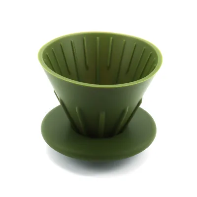 Food Grade Pour Over Silicone Coffee Dripper Heat Resistant Coffee Funnel Reusable Coffee Filter