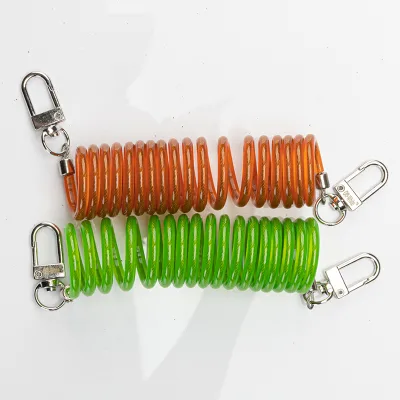 Coiled Lanyard Multi-Colored Fishing Safety Rope Retractable Fishing Lanyard Tools for Fishing Cycling