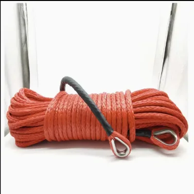UHMWPE Dynema Rope Synthetic Road Recovery Winch Rope