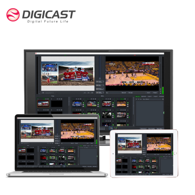 Broadcast Equipment IPTV DVB Live Production Streaming Software Multi Channels Video Switch Matrix Video Matrix