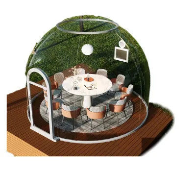 High-End Decorated Transparent Bubble House Beautiful Movable Outdoor LED Light Tent for Restaurant Hotel Modern for Park