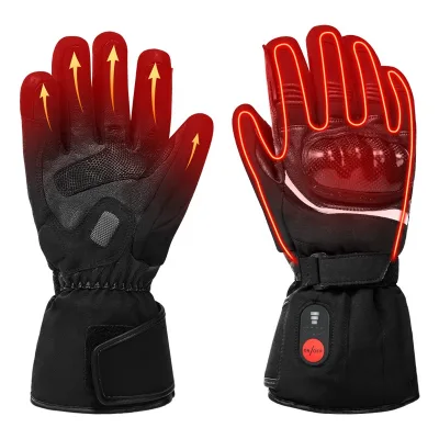 Custom Waterproof Men's PU Outdoor Motocross Heated Gloves Breathable Riding Gloves for Gym Sports Cycling Touchscreen