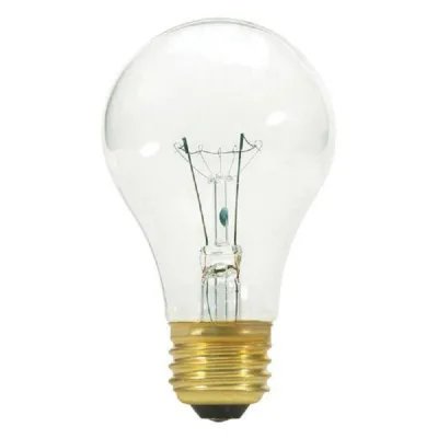 A19 Incandescent Bulb, 120V 40W GLS Light Bulb with E26 Medium Base for Indoor Lighting or Outdoor Enclosed Lighting Fixture