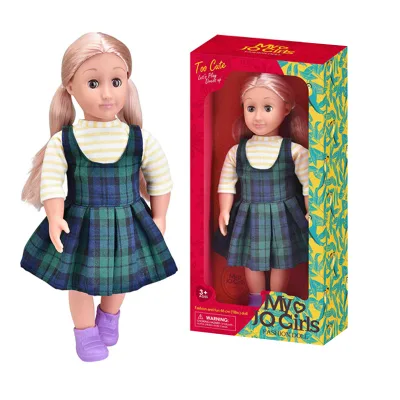 USA Doll Toys Realistic Lifelike Newborn Girl BeBe Reborn 18inch 48CM Model Toy Silicone Vinyl Body Sounding Feature Hengzhi