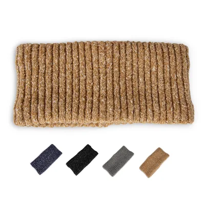 Stylish Fancy Yarns Jacquard Rib Knitting Adult Headband With Fleece Inside