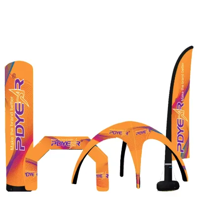 Wholesale Price Huge Inflatable Archway Outdoor Advertising Custom Print Led Lighting Inflatable Commercial Tent
