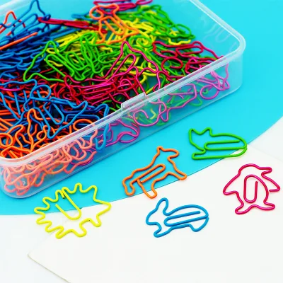 20 Years Factory Free Design Samples Fancy Cute Office Gifts Custom Assorted Colors Animal Paper Clip Bookmarks