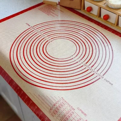 Silicone Rubber Baking Mat Eco-Friendly Extra Thick Non-Stick Non-Slip Reusable Oven/Dishwasher Safe for Cookies Macarons
