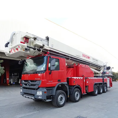Chinese Famous DG72  Firefighting Truck with Platform 72 m Emergency Fire Truck