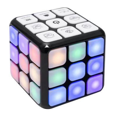 2024 Popular Kids Toy Musical Cubes Game Anti Stress Children 7 Games Model Educational Toys LED Magic Cube