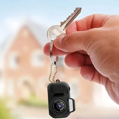 Premium Black Mini Pocket Thumb Camera 1080p HD Photo Color Adjustment Keychain Pendant