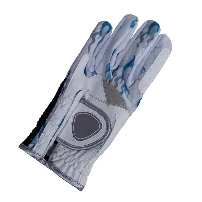 PU Synthetic Leather One Size Golf Glove with Custom Printing Lycra