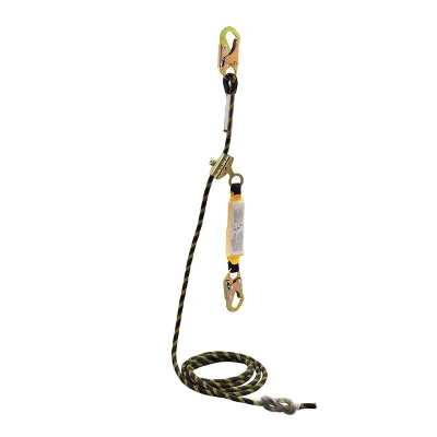 Factory Direct ANSI Standard Fall Arrest Safety Lifeline With Shock Absober Construction Nylon Safety Line