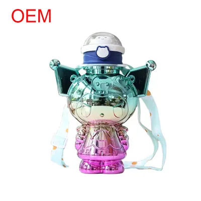 OEM Cartoon Character Water Cup Make 12oz 3D Head Straw Tumbler