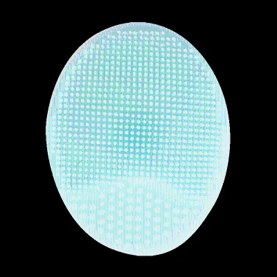 Lameila 202-2 Silicone Face Washing Brush With Curved Handle Gentle Facial Cleansing Tool for Deep Pore Cleaning
