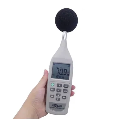 Low Frequency Noise Meter Digital Noise Meter High Precision Sound Level Meter Decibel Meter 26-130dB TES52AA China