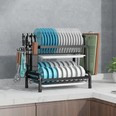 Drainer for Dishes Collapsible Dish Drainer Metal Dish Plate Holder Rack