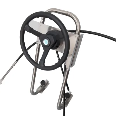 Marine Grade Outboard Steering Console 12 Feet Cable Inflatable Boat Sailboat Fiberglass Steering Console