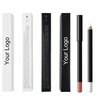 High Pigmentation Waterproof Velvet Lip Pencil Neutral Logo-Free Matte Lip Liner in Cream Form