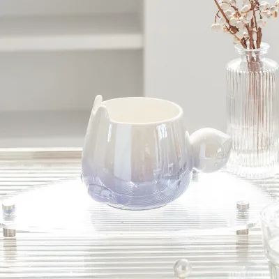Ceramic Porcelain Coffee Mug Cat Ears 250ml Eco-Friendly Customized Color Logo High-value Home Commercial Use Alibaba Top Seller