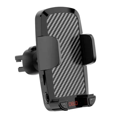 Bluetooth FM Transmitter Receiver Car Kit Mp3 Player Radio Adapter Universal Car Phone Holder Air Vent Clip Mount Phone Stand