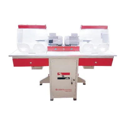Double Motor Angle Polish Electrical Bench Grinder Bench Polisher Jewelry Polishing Buffing Machine