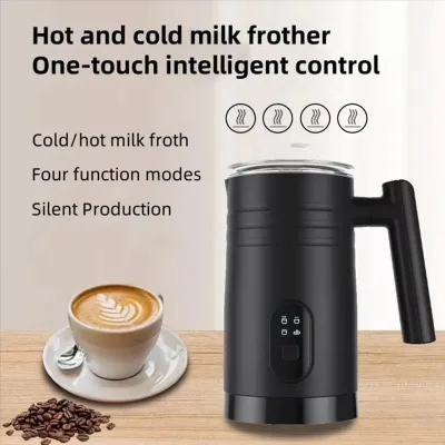 4-in-1 Stainless Steel Automatic Milk Frother Froth with 350ml Capacity Hot/Cold Warm Steamer for Coffee and Latte