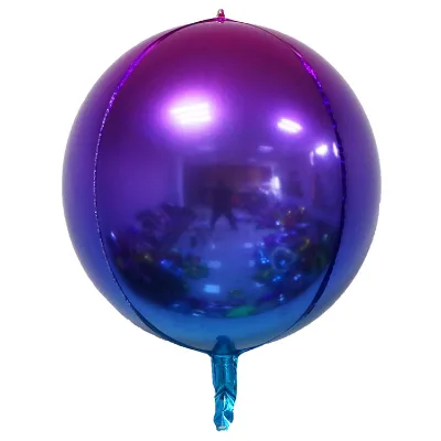 Gradient Colors Balloon 3D Really Round Hot Sale Helium Foil Balloons