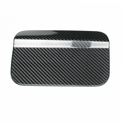 Carbon Fiber Fuel Tank Cover Gas Door Trim Overlay for SEAT LEON 2017-2020 Gas Cap Cover Exterior Car Tuning Accessories