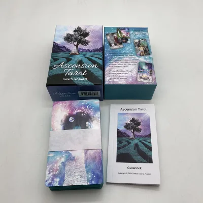 High-end Luxury Custom Eco-Friendly Glossy Paper Tarot Card Oracle Cards Decks Reading with Guidebook in Magnetic Box