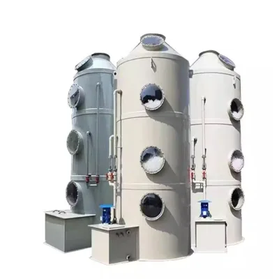 Chemical plant custom wet scrubber PP spray tower garbage incinerator scrubber stainless steel wet scrubber